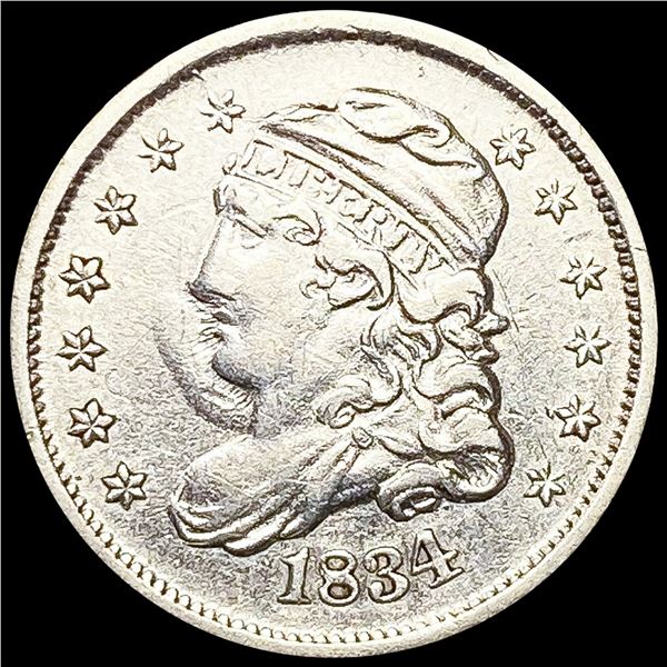 1834 Capped Bust Half Dime CLOSELY UNCIRCULATED