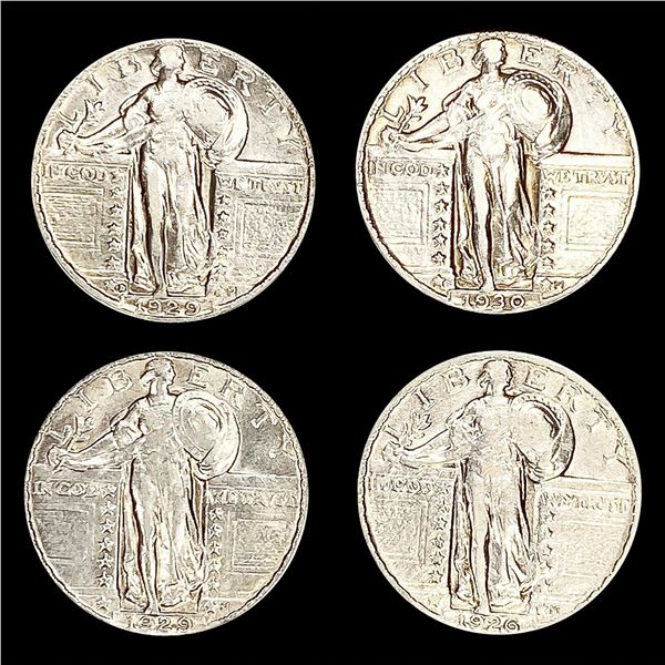 (4) Standing Liberty Quarters (1926, 1929, 1929-D