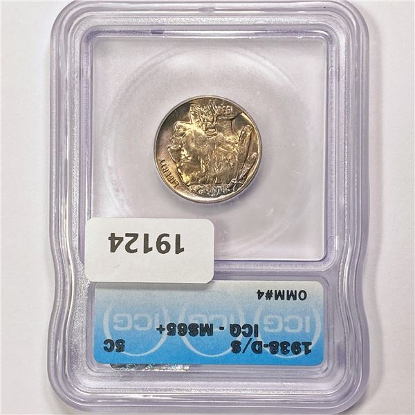 1938-D/S Buffalo Nickel ICG MS65+ OMM#4