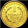 Image 2 : 1851 Rare Gold Dollar UNCIRCULATED