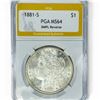 Image 1 : 1881-S Morgan Silver Dollar PGA MS64 DMPL Reverse