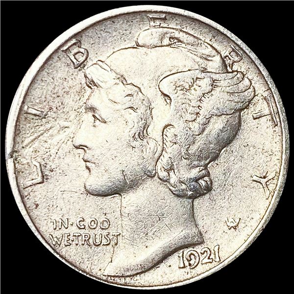 1921-D Mercury Dime LIGHTLY CIRCULATED