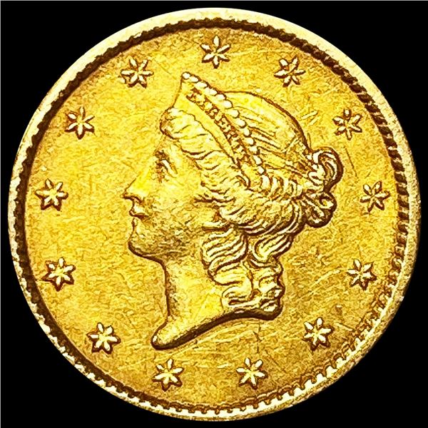 1853 Rare Gold Dollar NEARLY UNCIRCULATED