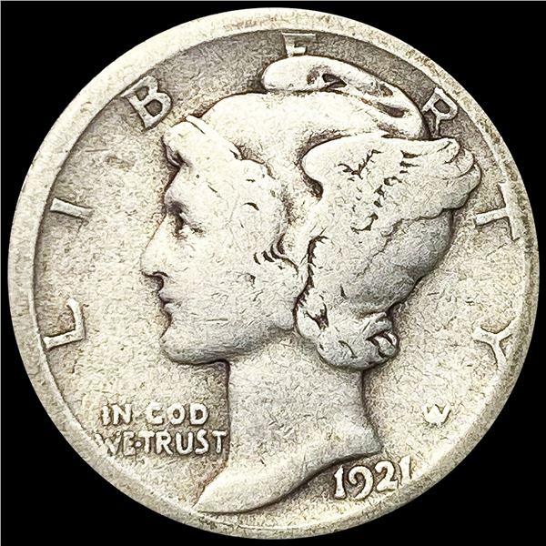 1921-D Mercury Dime NICELY CIRCULATED
