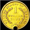 Image 2 : 1851 Rare Gold Dollar LIGHTLY CIRCULATED