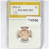 Image 1 : 1931-D Wheat Cent PGA MS65 RED