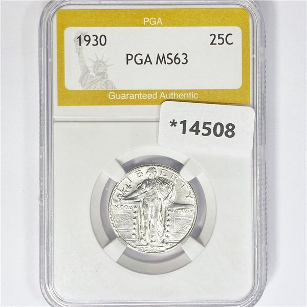 1930 Standing Liberty Quarter PGA MS63