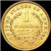 Image 2 : 1854 Rare Gold Dollar UNCIRCULATED