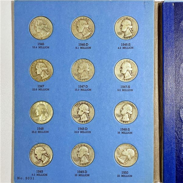 1946-1959 Washington Quarter Book (36 Coins)