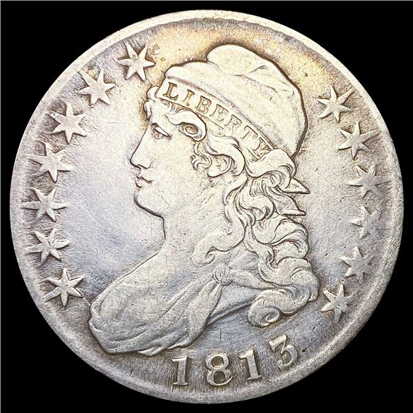 1813 Capped Bust Half Dollar NEARLY UNCIRCULATED