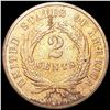 Image 2 : 1867 Two Cent Piece ABOUT UNCIRCULATED