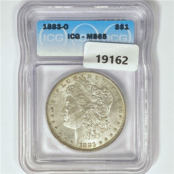 1883-O Morgan Silver Dollar ICG MS65