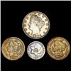 Image 1 : (4) Misc Coins (1851, (2) 1874, 1905) NICELY CIRC