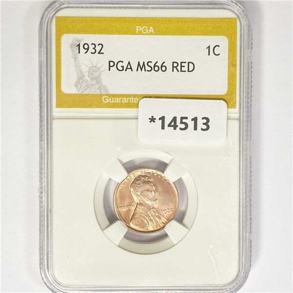 1932 Wheat Cent PGA MS66 RED