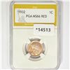Image 1 : 1932 Wheat Cent PGA MS66 RED