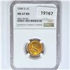 Image 1 : 1949-S Wheat Cent NGC MS67 RD