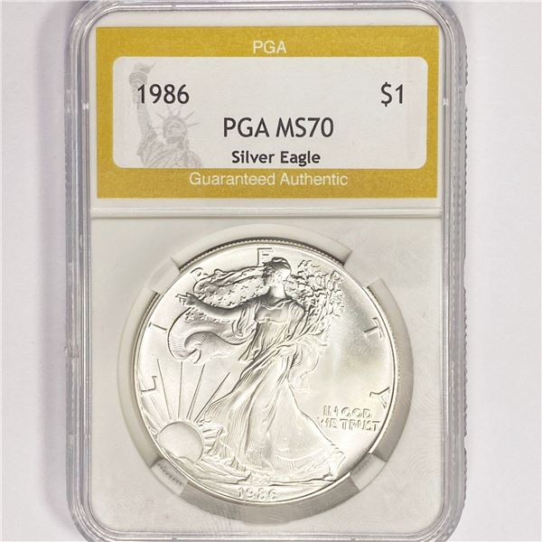 1986 American Silver Eagle PGA MS70