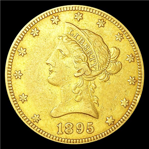 1895-O $10 Gold Eagle LIGHTLY CIRCULATED