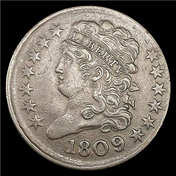1809/6 Classic Head Half Cent CLOSELY UNC