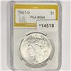 Image 1 : 1927-D Silver Peace Dollar PGA MS64