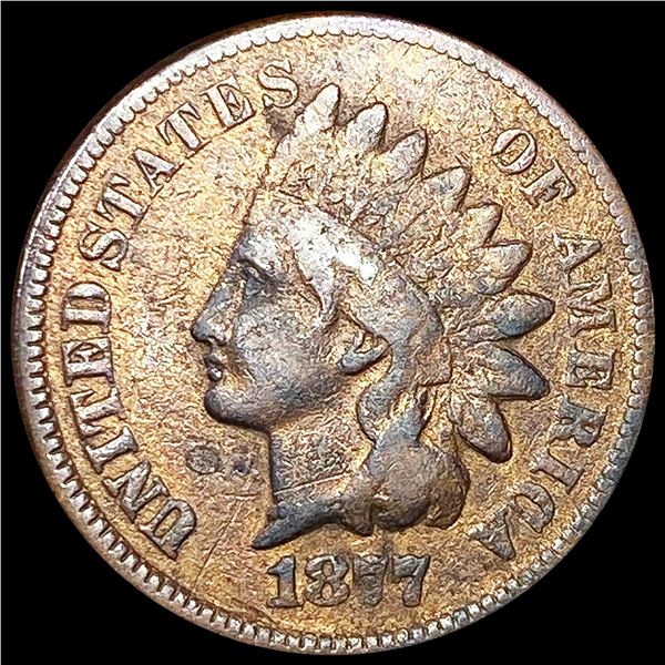 1877 Indian Head Cent NICELY CIRCULATED