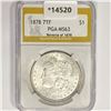 Image 1 : 1878 7TF Morgan Silver Dollar PGA MS63 Rev of 78
