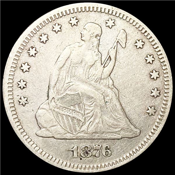 1876-S Seated Liberty Quarter NICELY CIRCULATED