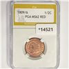 Image 1 : 1809/6 Classic Head Half Cent PGA MS62 RED