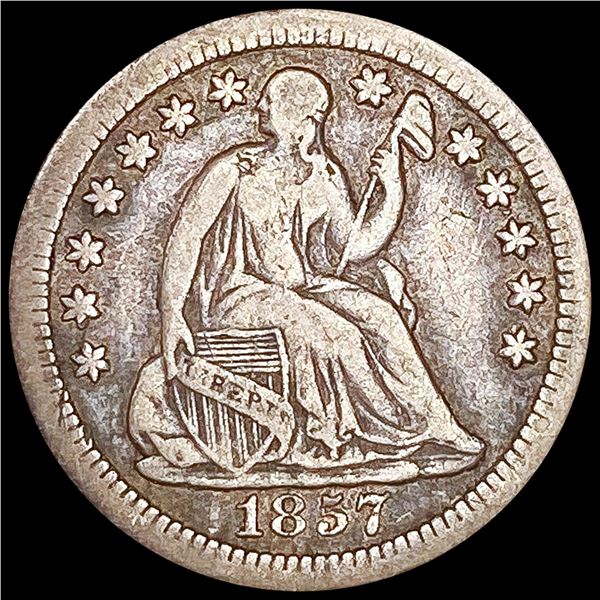 1857-O Seated Liberty Half Dime NICELY CIRCULATED
