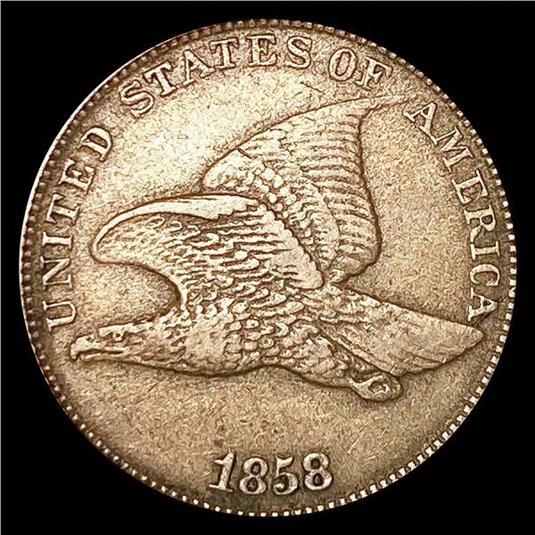 1858 LL Flying Eagle Cent NEARLY UNCIRCULATED