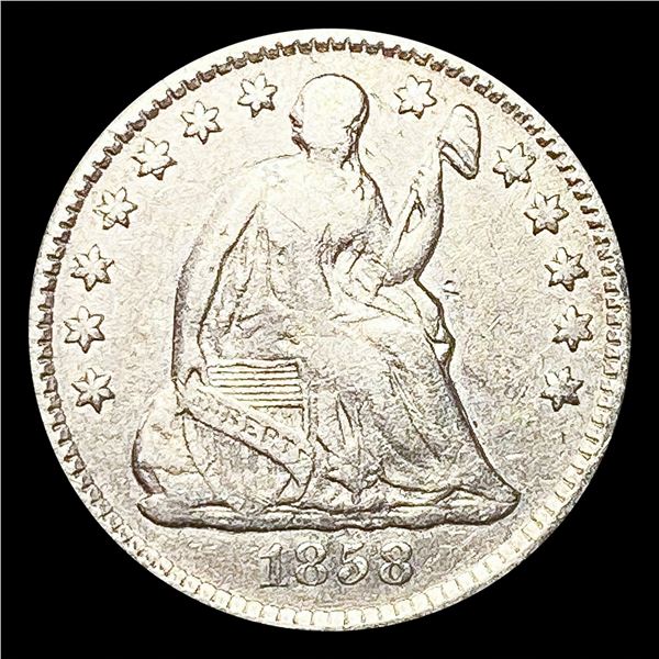 1858 Seated Liberty Half Dime LIGHTLY CIRCULATED