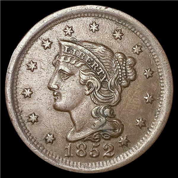 1852 Large Cent LIGHTLY CIRCULATED