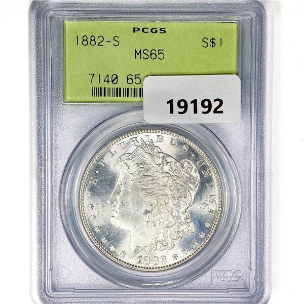 1882-S Morgan Silver Dollar PCGS MS65