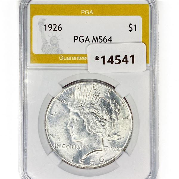 1926 Silver Peace Dollar PGA MS64