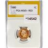 Image 1 : 1880 Indian Head Cent PGA MS65+ RED