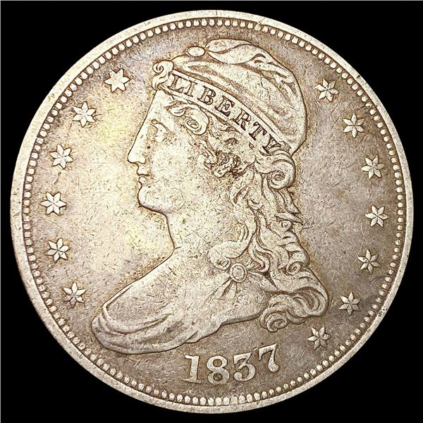 1837 Capped Bust Half Dollar NICELY CIRCULATED