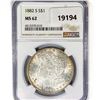 Image 1 : 1882-S Morgan Silver Dollar NGC MS62