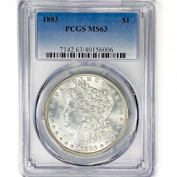 1883 Morgan Silver Dollar PCGS MS63
