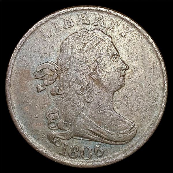 1806 Draped Bust Half Cent NICELY CIRCULATED