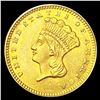 Image 1 : 1873 Open 3 Rare Gold Dollar UNCIRCULATED