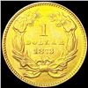Image 2 : 1873 Open 3 Rare Gold Dollar UNCIRCULATED