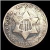 Image 1 : 1853 Silver Three Cent NICELY CIRCULATED