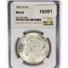 Image 1 : 1921-D Morgan Silver Dollar NGC MS63