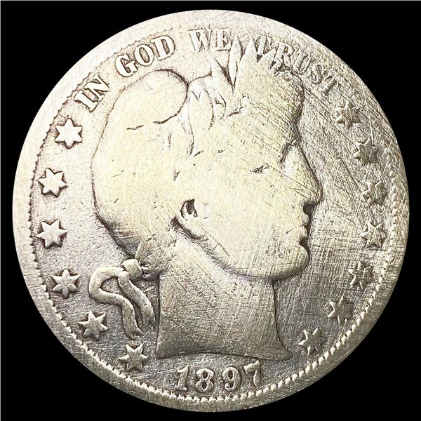 1897-S Barber Half Dollar NICELY CIRCULATED