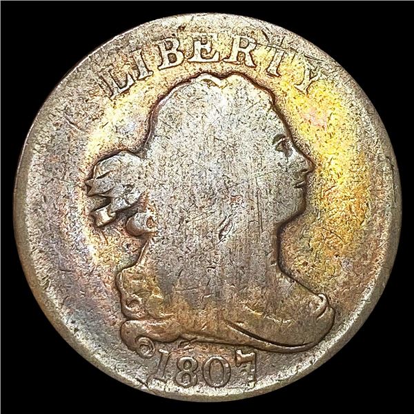 1807 Draped Bust Half Cent NICELY CIRCULATED