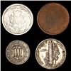 Image 2 : (4) Misc Cents (1857, 1873, 1920) LIGHTLY CIRCULA