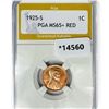 Image 1 : 1925-S Wheat Cent PGA MS65+ RED
