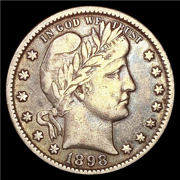 1898-O Barber Quarter LIGHTLY CIRCULATED
