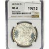 Image 1 : 1878-CC Morgan Silver Dollar NGC MS62