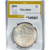 Image 1 : 1899 Morgan Silver Dollar PGA MS64